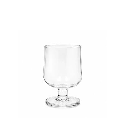 Clear Glass Cup Set 6 Pieces 4.5 x 6.5cm Classic Short Stemmed Design by Siddiq Gifts