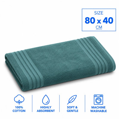 Cotton Hand Towel, 80 × 40 cm, with Soft and Extra Absorbent Cotton Fabric at Siddiq Gifts.