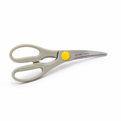 CT-625 Kitchen Scissors Multi-Purpose Stainless Steel Kitchen Shears Grey Yellow Siddiq Gifts