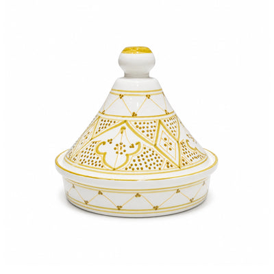 Elegant White Culinary Art Green Molokhia Ceramic Tagine Measuring 29 Cm, Featuring An Olive Green And Gold Decorative Design And Ideal For Serving Molokhia, Rice, Stews, Meat Dishes, And Traditional Meals At Siddiq Gifts.