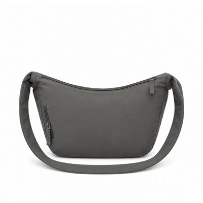 Dark Grey Crossbody Bag, 30 × 20 cm, Featuring Multiple Zipper Compartments and a Shoulder Strap for Everyday Essentials, Travel, and Casual Use at Siddiq Gifts.