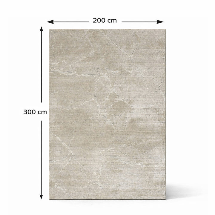 Diamond Carpet Beige 200x300 cm Modern Textured Area Rug | Siddiq Gifts