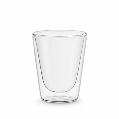 Double Walled Glass Tumbler Set 2 Pieces 350 ml Clear Borosilicate Glass Siddiq Gifts
