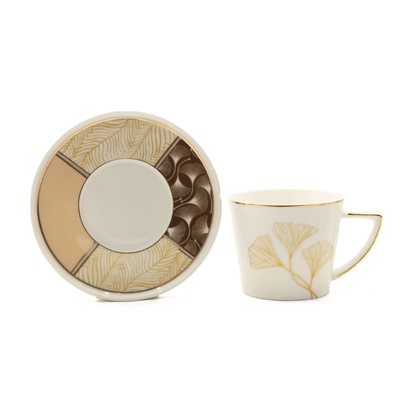 Mk-101 Turkish Cup & Saucer Set - 12 Pieces