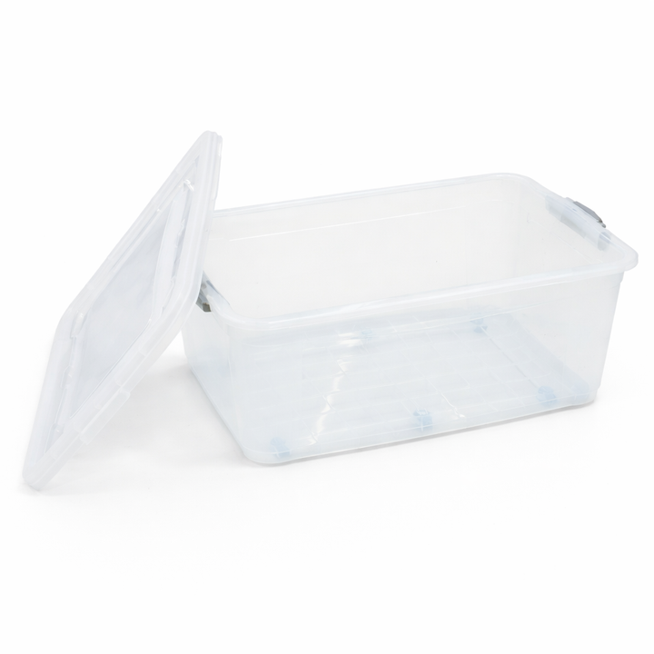 E514 Storage Box No.5 60L Large Transparent Plastic Organizer with Lid ...
