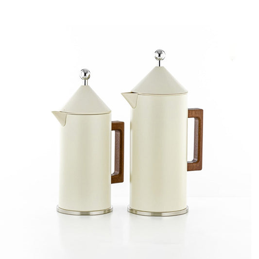 VAF2950006 Vacuum Flask 2PC Set (0.7L + 1L) - Ivory Silver Wooden