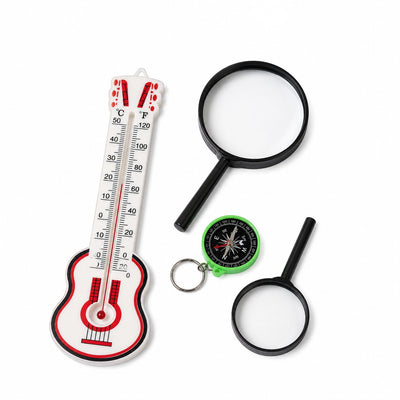 Educational Science Explorer Set with Magnifying Glasses Thermometer and Compass Siddiq Gifts