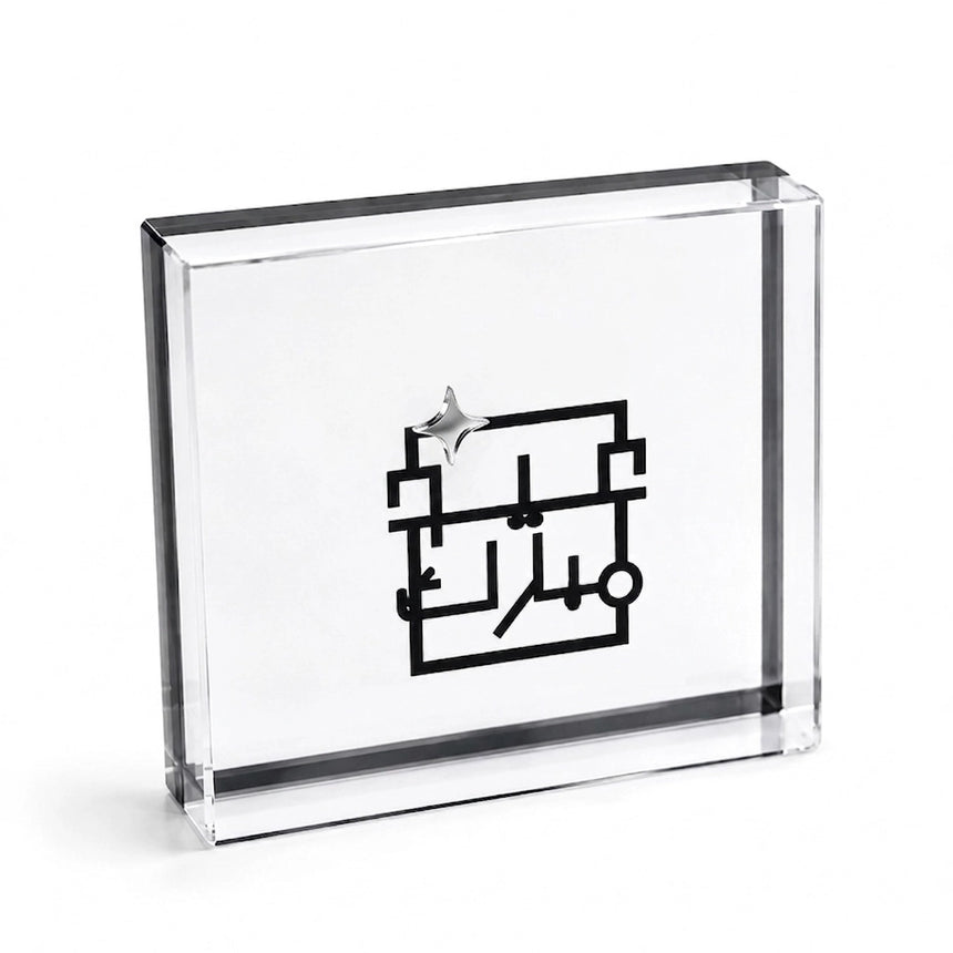 EID0073 Eid Decorative Stand – 24 x 24 CM – Clear Acrylic Eid Display Stand