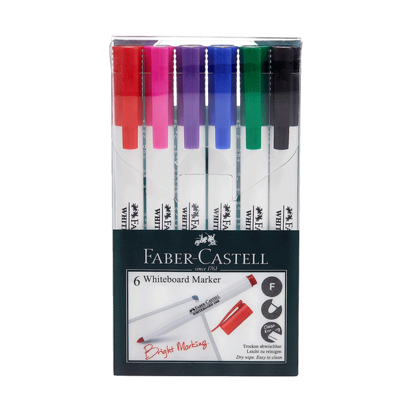 Faber castell White Board Marker Slim 6pcs