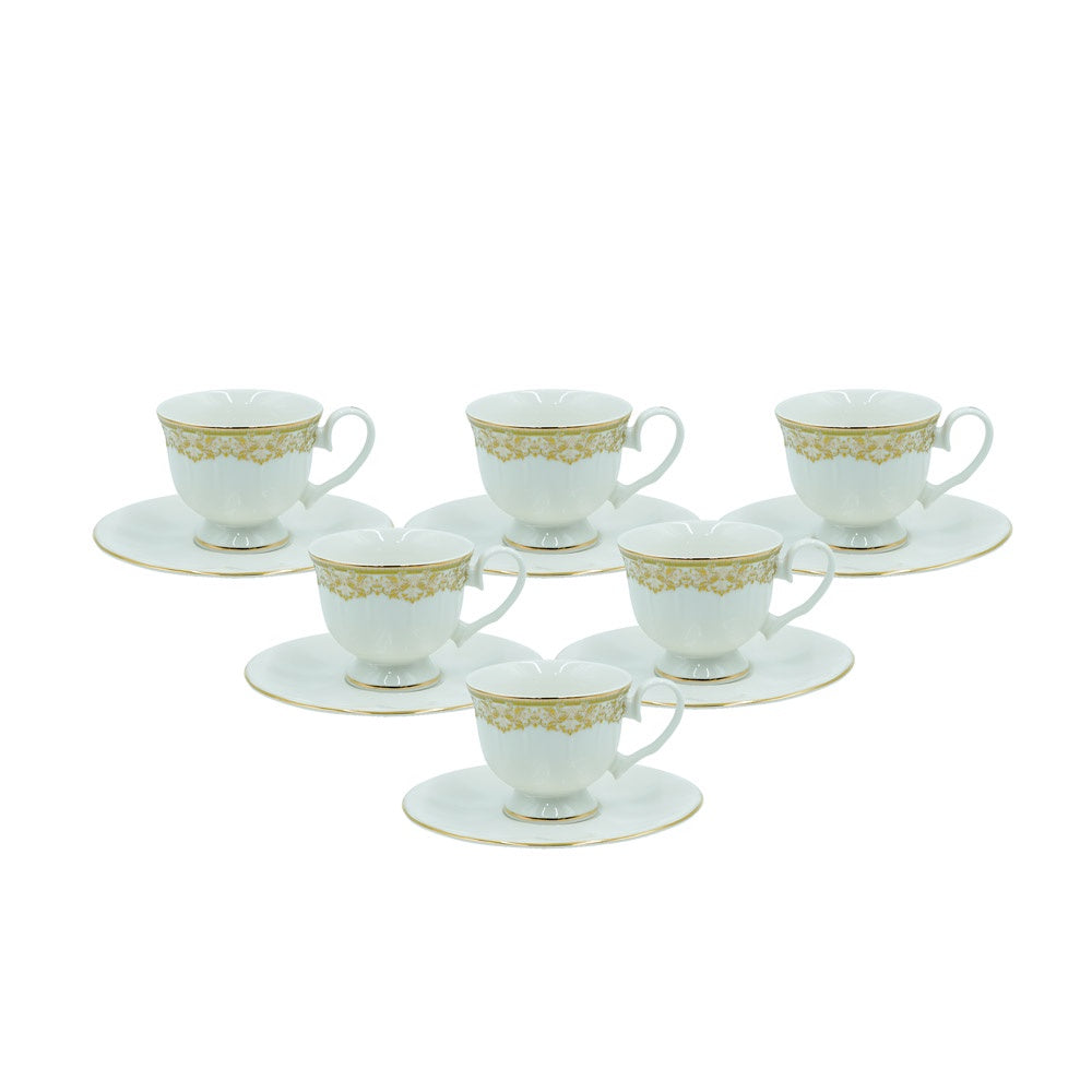 MK-408 Turkish Coffee Cup & Saucer Set 12 pcs