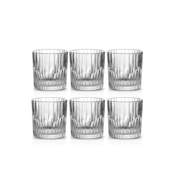 Glass Tumbler Set – 6-Piece – 304 ml – Modern Cut Design – TY4337-1