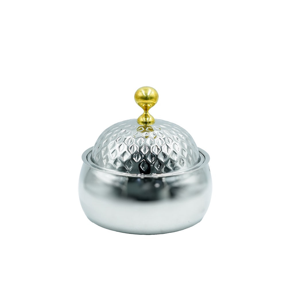 ZL0813562 Zolten SS Diamond Hotpot With Gold  Knob 4L