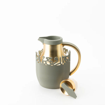 ET3108 Mirral Full Hospitality Serving Set – 21-Piece – Grey & Gold | Siddiq Gifts Mussafah Abu Dhabi
