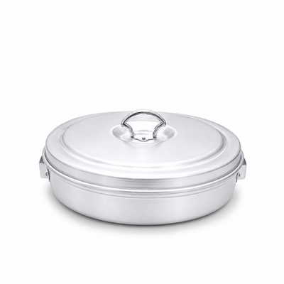 EverBright Aluminium Debba Kuppus Set with Lid Silver Siddiq Gifts