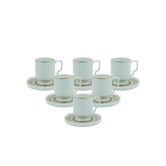 MK-417 Turkish Coffee Cup & Saucer Set 12 pcs