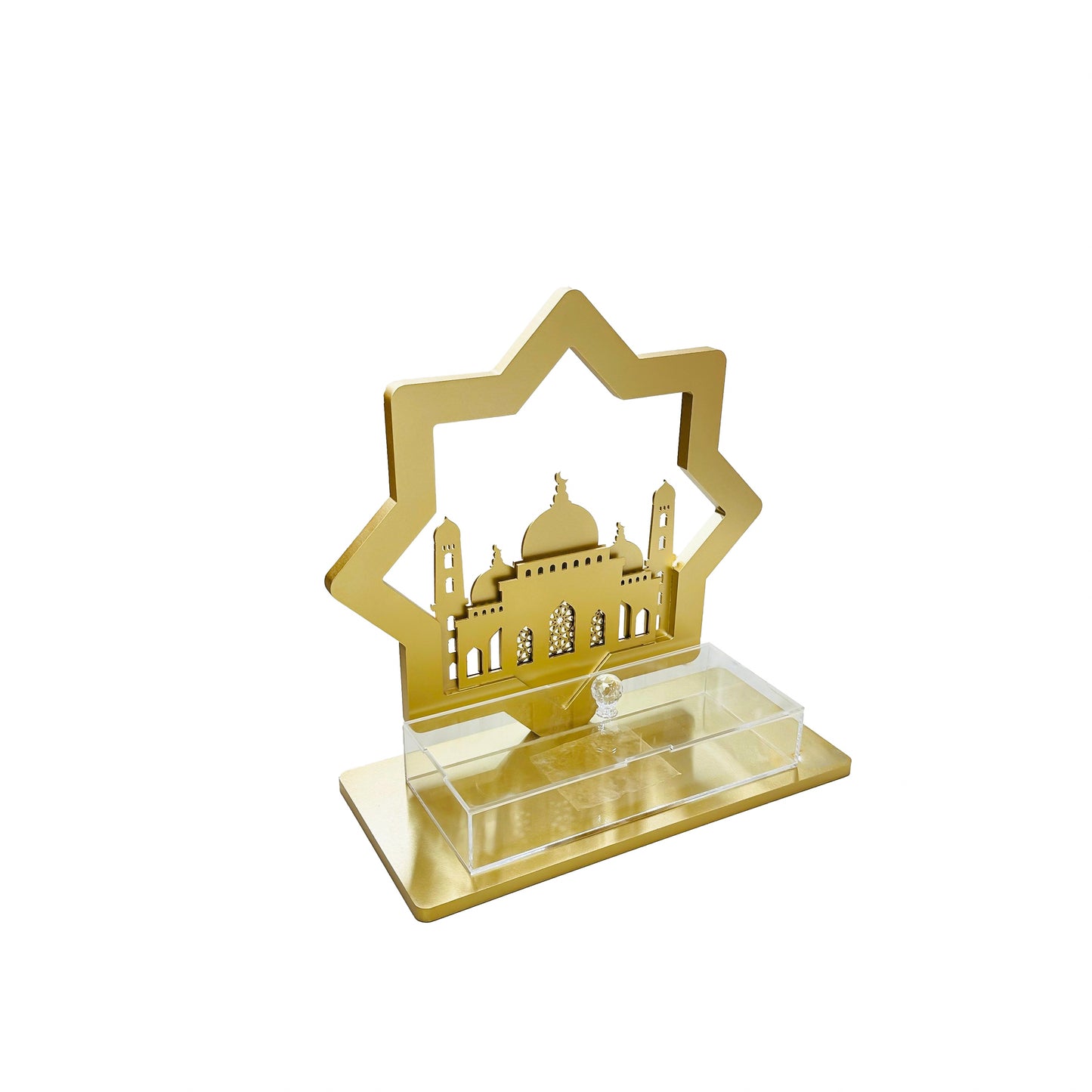 24019 Ramadan Wooden Mosque Stand, Ramadan decor