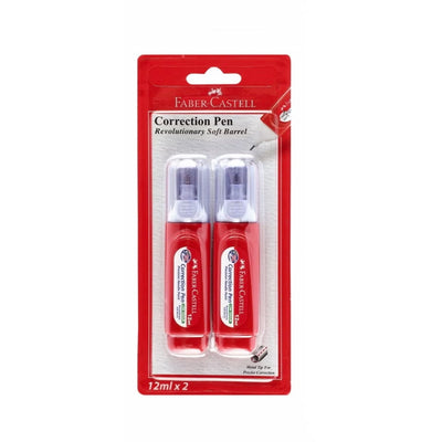 Faber-Castell Correction Pens 12 ml Each Metal Precision Tip 2-Piece Pack Siddiq Gifts