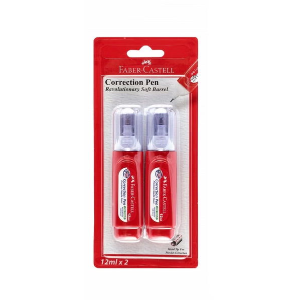 Faber-Castell Correction Pens 12 ml Each Metal Precision Tip 2-Piece Pack Siddiq Gifts