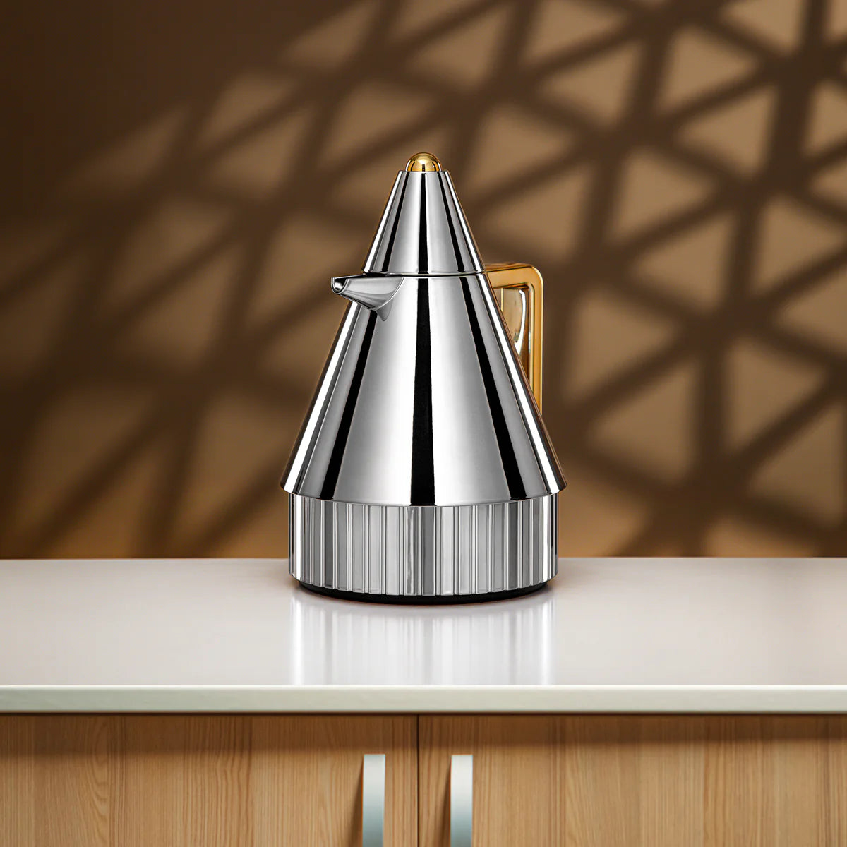 FG214AB-CG Vacuum Flask Set 2 Pieces – 1.0 L + 1.0 L – Silver with Gold Accents | Siddiq Gifts – Mussafah Abu Dhabi