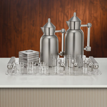 FG821-21-ALMNI Vacuum Flask Set – 21 Pieces – Nickel Finish | Siddiq Gifts – Mussafah Abu Dhabi