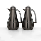 FG825-GBL/C Vacuum Flask Set – 2 Pieces (1L + 1L) – Gun Black with Silver Handle