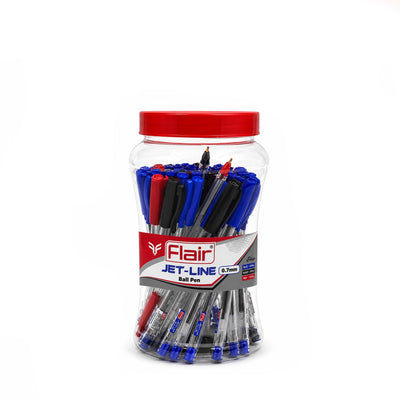 Flair Jet-Line Fine Ballpoint Pens 0.7 mm 40-Piece Assorted Colour Pack Siddiq Gifts
