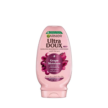Garnier Ultra Doux Grape Moisture Hydrating Regenerative Conditioner, 360 ml, for Dehydrated Hair, Ideal for Softer, Smoother, and More Manageable Hair at Siddiq Gifts.