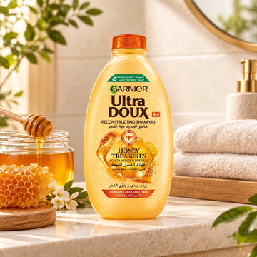 Garnier Ultra Doux Honey Treasures Acacia Honey & Beeswax Reconstructing Shampoo, 200 ml, for Damaged, Breaking Hair, Ideal for Stronger, Softer, and More Manageable Hair at Siddiq Gifts.