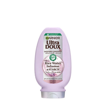 Garnier Ultra Doux Rice Water Infusion & Starch Smoothing Conditioner, 360 ml, for Long Hair, Ideal for Softer, Sleeker, and More Manageable Hair at Siddiq Gifts.