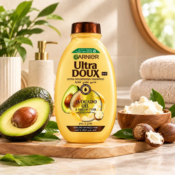 Garnier Ultra Doux Shampoo, 400 ml, for Everyday Hair Care, Ideal for Cleansing, Refreshing, and Supporting Soft, Smooth, and Manageable Hair at Siddiq Gifts.