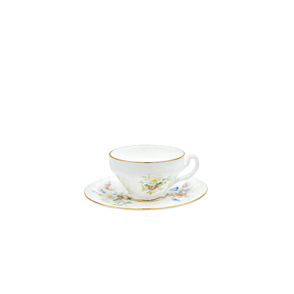 SR-006  Coffee Cup & Saucer  Set With Gold Rim 12 pcs