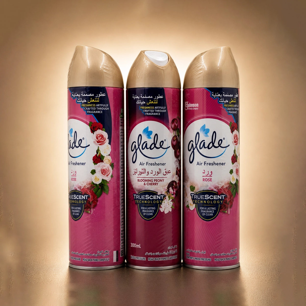 Glade Air Freshener Spray 3 × 300 ml Assorted Floral Fragrances by Siddiq Gifts