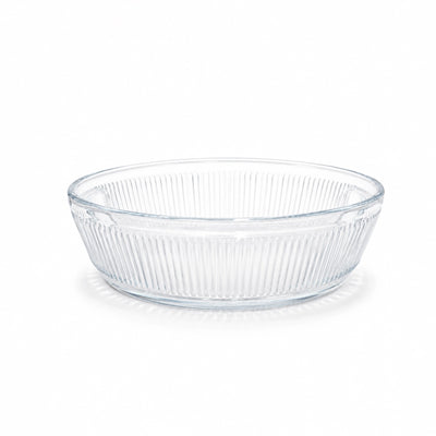 Glass Oven Bowl 2.2 L Clear Glass Siddiq Gifts