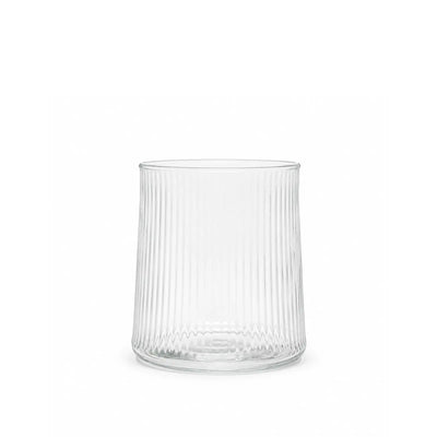Elegant 3-Piece Clear Glass Tumbler Set With A Stylish Ribbed Design, Perfect For Serving Water, Juice, Soft Drinks, And Refreshing Beverages At Siddiq Gifts.