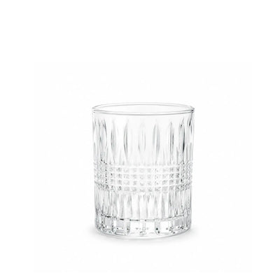 Elegant 6-piece clear glass tumbler set with a 310 ml capacity and textured design, perfect for serving water, juice, soft drinks, and refreshing beverages at Siddiq Gifts.