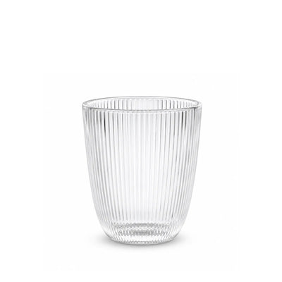 Elegant 6-piece glass tumbler set with a classic clear design, perfect for serving water, juice, soft drinks, and refreshing beverages at Siddiq Gifts.