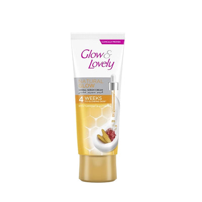 Glow & Lovely Natural Glow Herbal Serum Cream 100g Brightening Face Cream Siddiq Gifts