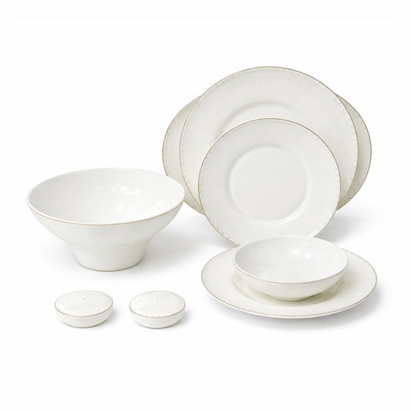 GP-135 Dinner Set 28 Pieces Elegant Gold Line Design Ivory Finish From Siddiq Gift Shop