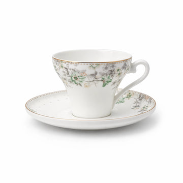 Ceramic Tea Cup And Saucer Set 12 Pcs Floral Design GP-156 By Siddiq Gifts