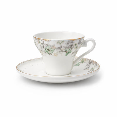 Ceramic Tea Cup And Saucer Set 12 Pcs Floral Design GP-156 By Siddiq Gifts