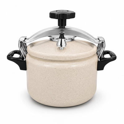 11L Granite Pressure Cooker Non-Stick Cooking Pot with Heat Resistant Handles by Siddiq Gifts