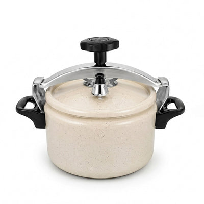 5L Granite Pressure Cooker Non-Stick Cooking Pot with Heat Resistant Handles by Siddiq Gifts