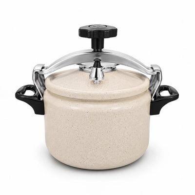9L Granite Pressure Cooker Non-Stick Cooking Pot with Heat Resistant Handles by Siddiq Gifts