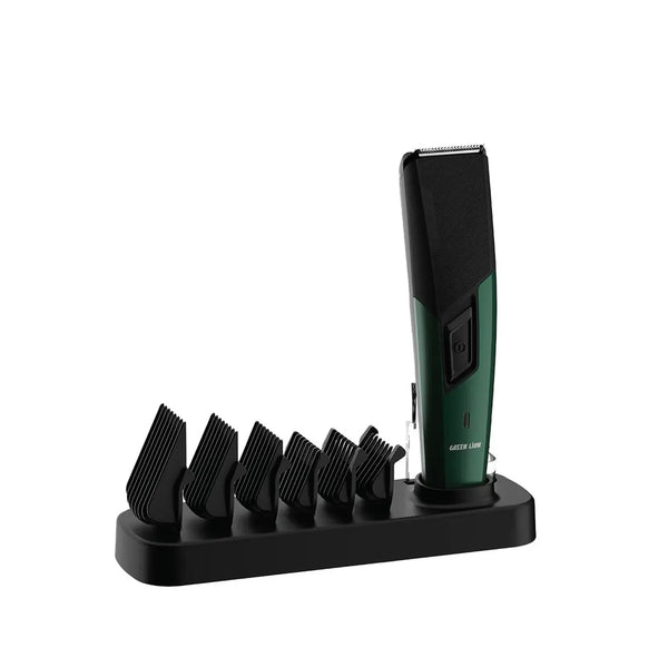 Green Lion TrimFlex Hair Trimmer 600mAh 6800 RPM with 6 Guide Combs and 45-Minute Runtime Green by Siddiq Gifts
