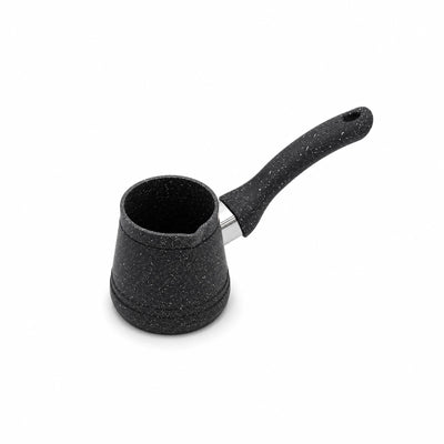 Hascevher Granite Turkish Coffee Pot No. 2 0.35 L Black Speckled by Siddiq Gifts