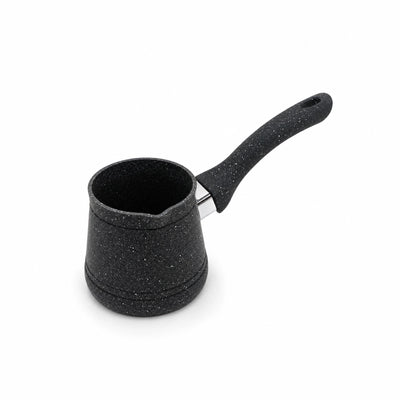 Hascevher Granite Turkish Coffee Pot No. 3 0.50 L Black Speckled by Siddiq Gifts
