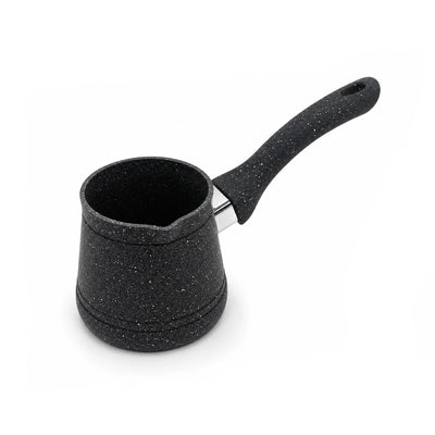 Hascevher Granite Turkish Coffee Pot No. 4 0.65 L Black Speckled by Siddiq Gifts