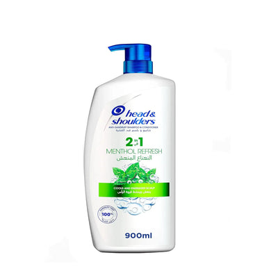 Head & Shoulders Menthol Fresh Anti-Dandruff Shampoo 900ml by Siddiq Gifts