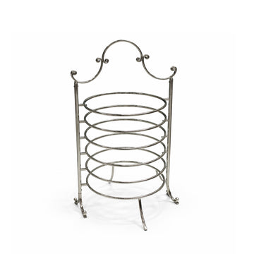 HO-987A-L-B 6 Layer Plate Holder Black Metal Vertical Display Rack By Siddiq Gifts