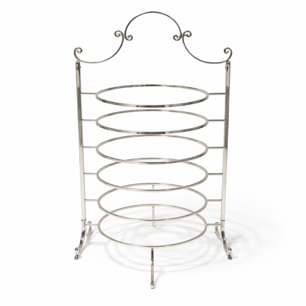 HO-987A-S-S 6-layer metal plate holder 45cm height in silver finish for buffet plate organization – Siddiq Gifts Mussafah Abu Dhabi